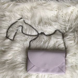 14th & Union silver chain clutch